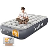 InnoTruth Twin Air Mattress with Built in Pump Raised, Family Choice Award Winner-13in High Bed for Home & Guests