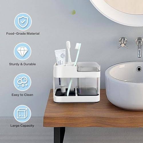 Image of Boniry Toothbrush Holders for Bathroom - Durable and Sturdy Brush Holder, Multipurpose Brush Holder for Bathroom Wall - Perfect for Home Use (1 Cup Holder)