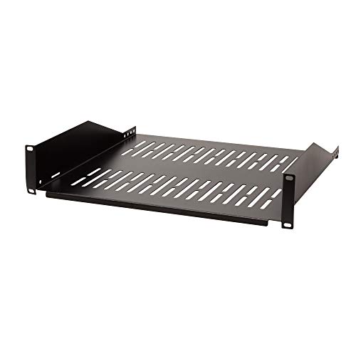 Estante de cantilever de 19 pulgadas Logilink tornillo delantero negro de 400mm