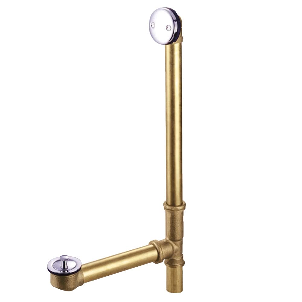 Kingston Brass DLL3181 Made to Match Clawfoot Tub Drain, Polished Chrome 27.5 x 12.5 x 1.75