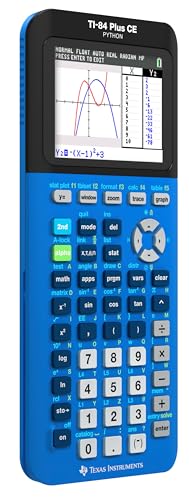 texas instruments ti-84 plus ce color graphing calculator bionic blue small