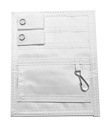 EMI Medical Nylon 5 Pocket Nurse Scrub Organizer, White