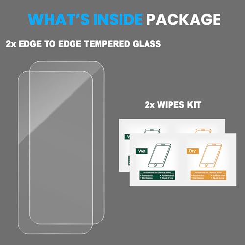 Image of FIRST MART Screen Protector for Google Pixel 9 & Pixel 9 Pro | Borderless Edge-to-Edge Tempered Glass, Anti-Dust Mesh, Case-Friendly | Pack of 2
