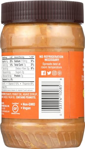 Image of Earth Balance Natural Peanut Butter & Flaxseed, Crunchy, 16 Ounce