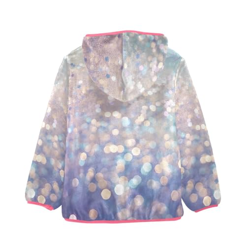 Gemstone Glitter Pink Purple Yellow White Boys Sherpa Jacket2