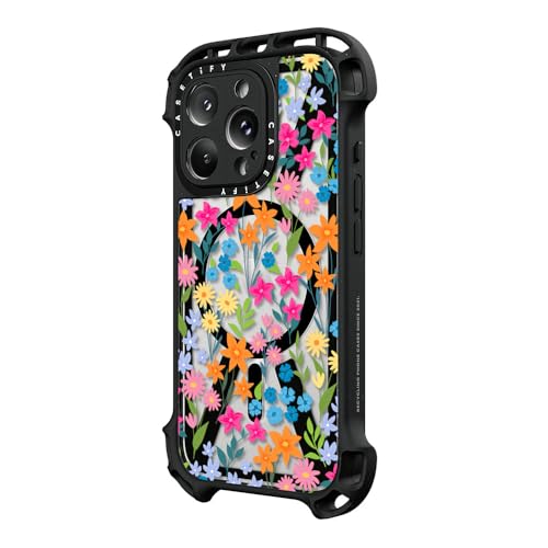 Coque antichoc iPhone 16 Pro protection 10m compatible MagSafe fleurs