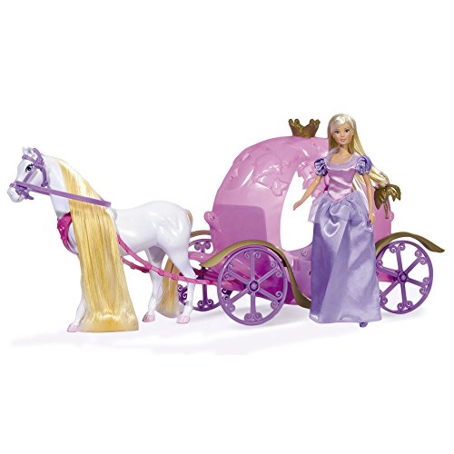 Steffie Love - Pumpkin Carriage, muñeca con carroza (Simba 5733974)
