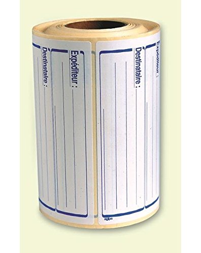 apli -agipa 11746 etykieta Post expéditeur-destinataire 125 x 65 mm 500 sztuk, różne kolory