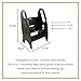 Little Partners® 3-in-1 Growing Step Stool Toddler Tower Helper Step Stool, Wooden Toddler Standing Stool for Bathroom or Kitchen, Up to 200 lbs. (Ebony)
