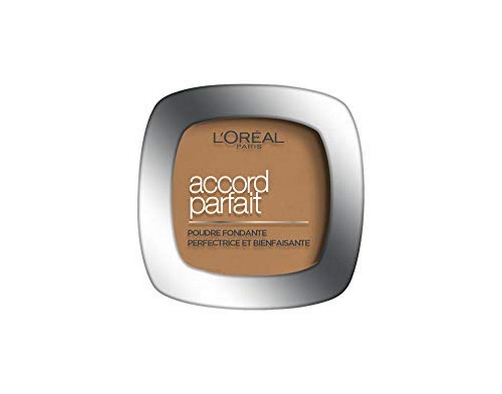 L'oréAl Paris Cipria Uniformante E Fissante, Per Tutti I Tipi Di Pelle, Pelle Setosa E Risultato Naturale, Arricchita Con Pigmenti Minerali E Acido Ialuronico, Accord Parfait, 7D Cannelle-image