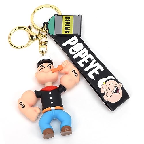 Cute And Trendy Durable And Long Lasting Anime 3D Rubber Keychain With Long Ribbon Perfect For Adding A Pop Of Color To your Keys or Bag | Gifts For Friends Family
