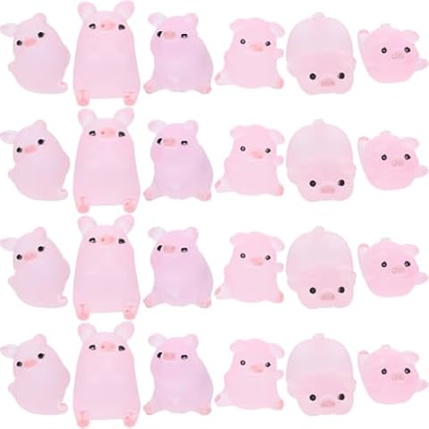 Jojofuny Resin Miniature Pig Figurines Set Cover
