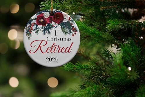 1st-Retired-Christmas-Ceramic-Christmas-Tree-Ornament-Collectible-Holiday-Keepsake-2875-Round-Ornament-in-Decorative-Gift-Box-with-Bow-Perfect-Retirement-Gifts-for-Women-or-Men 1st Retired Christmas Ceramic Christmas Tree Ornament Collectible Holiday Keepsake 2875 Round Ornament in Decorative Gift Box with Bow Perfect Retirement Gifts for Women or Men
