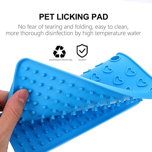 POPETPOP 3Pcs Almofada de Silicone para Lamber para Cães de Silicone para Tratamento Lento Tapete de