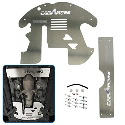 Catalytic Converter Protector Shield Defender Aluminum Replacement for Toyota Prius 2010 2011 2012 2013 2014 2015 & Toyota Prius V  12- 17- catalytic converter anti theft