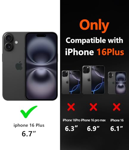 Image of Diverbox for iPhone 16 Plus Case Clear [Compatible with MagSafe] [with Screen Protector + Camera Lens Protection ] Shockproof Phone case for iPhone 16 Plus (Clear Magnetic)
