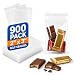 900 ct 2x3 Crystal Clear Adhesive Tiny Cello Bags for Treat, Bakery, Candle, Soap, Cookie Plastic Packaging Bags (2'' x 3'')