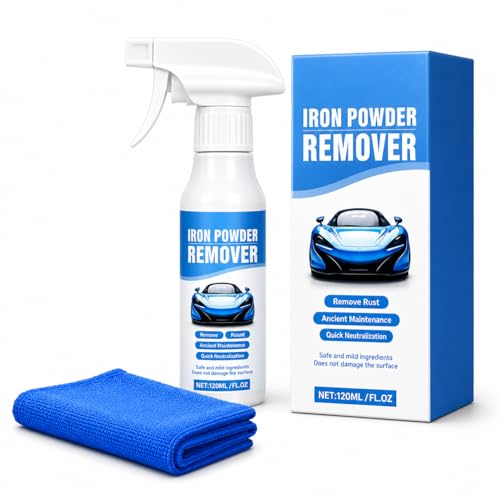 Rust Dissolver Trigger Iron Powder Remover | Heavy-Duty Corrosion Remover for Metal Tools Cars Bikes Grills Bolts Firearms & More | 120ml(Box+Rust Remover 120ml+Towel 15 * 20)