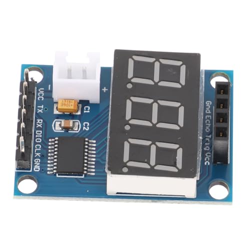 Zerodeko Módulo De Medición De Distancia Sensor De Proximidad Ultrasónico Módulo Sensor De Medición De Distancia En Interiores Módulo De Medición De Distancia Indicador De Nivel De Tanque