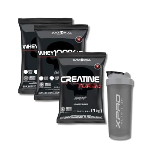 KIT 2 WHEY 100% HD REFIL COOKIES 900G + CREATINE 1KG REFIL SEM SABOR + COQUETELEIRA XPRO