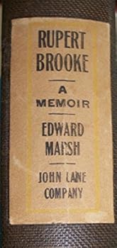 Hardcover Rupert Brooke: a Memoir Book