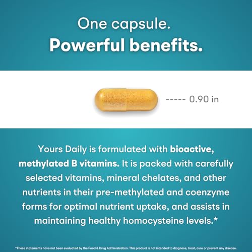 Image of Methylated Multivitamin for Men and Women, Methyl Multi Without Iron - 60 Capsules, MTHFR Supplement with Methyl B12, Methylfolate (5-MTHF), CoQ10 for Energy, Heart and Mood Support