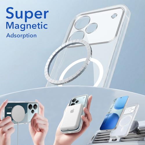 Image of Jkobi Lifetime Anti-Yellow MagSafe Compatible Clear Back Cover Case for Realme P4 Pro (Sleek Hard Crystal | Shockproof and Camera Protection)