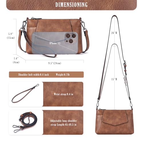 small crossbody bags for women cell phone bag mini over wristlets handbag wallet purse with card slots