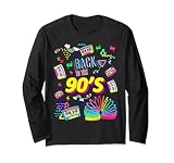 Cool 90's Forever, Vintage Retro Back to 90's Graphic Design Long Sleeve T-Shirt