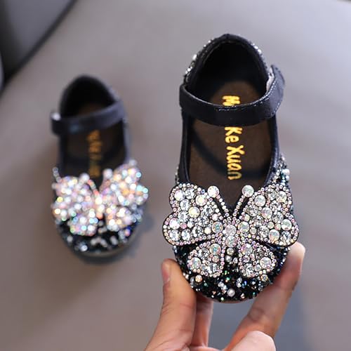 IWIHMIV Girls Dress Flat Shoes Baby Girls Ballet Flat Flower Shoes Non Slip Mary Jane Shoes for Daily/Wedding/Party3