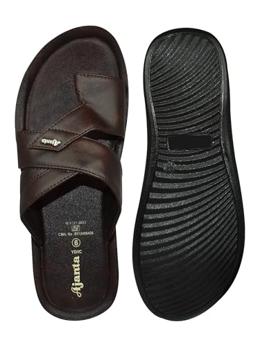 Image of AJANTA Men's Sandals for Men | Casual Walking Office Outdoor Sandals | Lightweight Comfortable Footwear | Anti-Skid Travel Open Toe Summer Sandals, Slippers & Chappal for Men