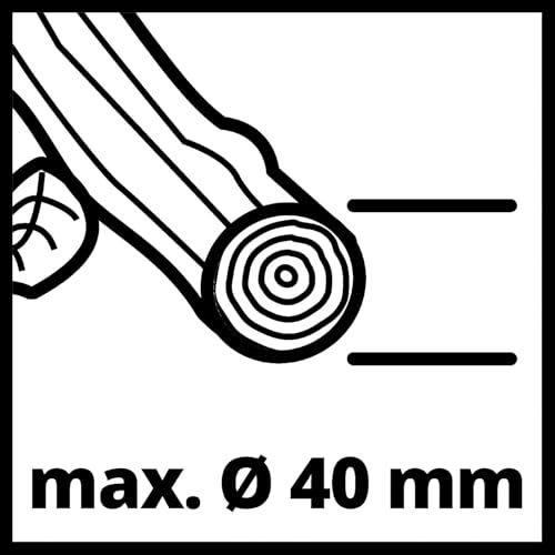 Einhell Trituradora eléctrica de cuchillas GC-KS 2540 CB (2 cuchilla reversibles acero especial, gran boca de tolva, interruptor protección motor, recogedor de 55l, asa de transporte incl. prensador)