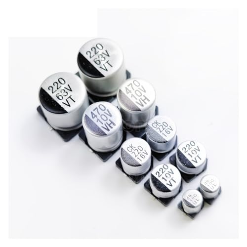 Condensateur électrolytique SMD 220uF 10V stabilisant vos circuits audio - 50 pièces