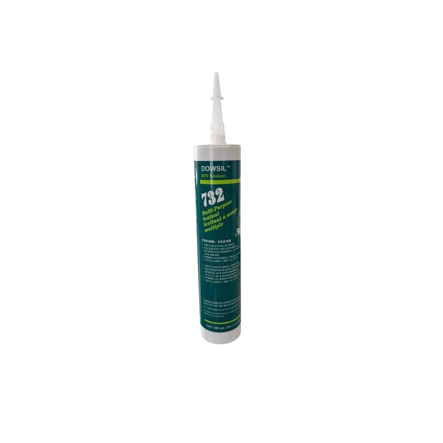 732 Multi-Purpose Sealant Silicone Clear 10.1 oz (12-Pack)