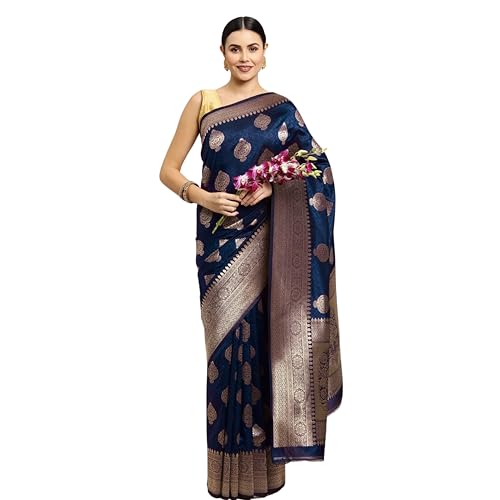 KNETLI Saree for Women With Unstitched Blouse