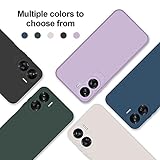 GiiYoon Case Compatible with Honor 90 Lite 5G, Silky-Soft Touch Full-Body Protective Phone Silicone Case, Shockproof Cover with Microfiber Lining, Black - Image 8