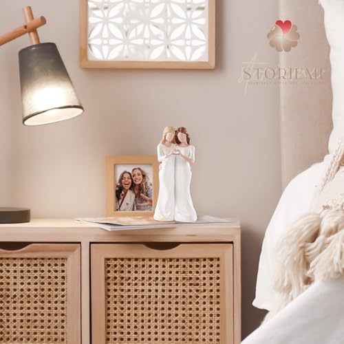 image for Storieme Sister Figurines - Best Friends Gifts for Women, Bestie Frien