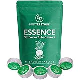 BodyRestore Shower Steamers (Pack of 15) Gifts for Women and Men - Tea Tree Oil Tablets Essential...