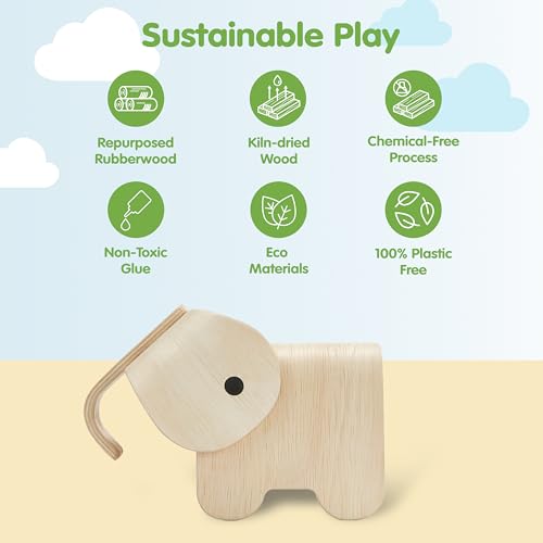 Tirelire Elephant Plan Toys solide pour apprendre à économiser - 4