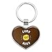Curd Nerd Cheese Funny Humor Keychain Heart Love Metal Key Chain Ring