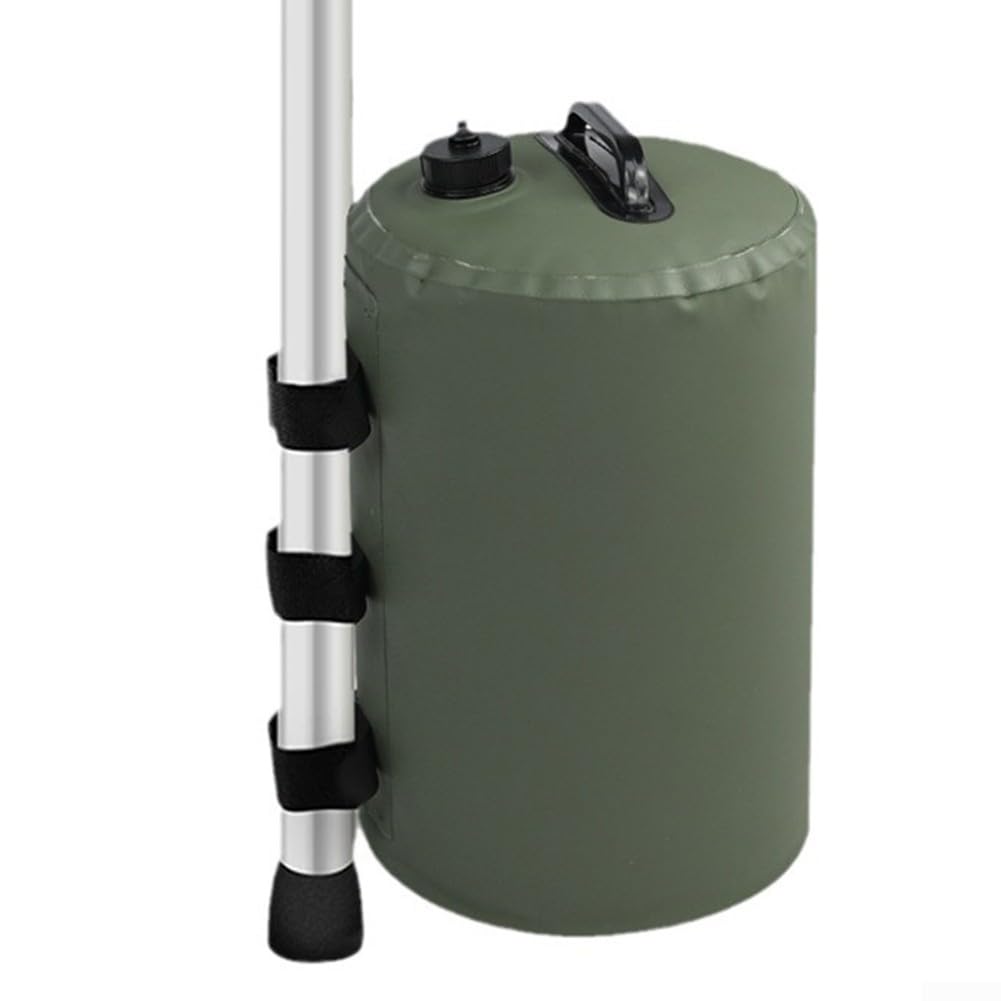 Sacco di sabbia rinforzato per l'equilibrio del peso, sacco di sabbia per tenda, multi funzionale per esterni, contrappeso antivento (verde)