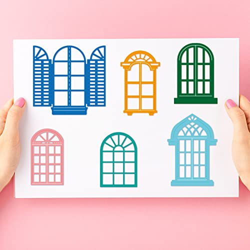 Molde de ventana para troquelado de tarjetas de scrapbooking y manualidades creativas con papel 3