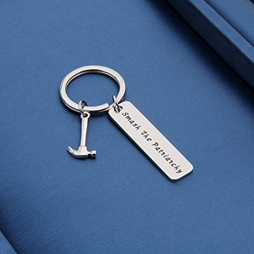 Myospark Feminist Gift Smash The Patriarchy Keychain Women's Rights Gift Lady Boss Jewelry (Patriarchy Keychain) #TOP3