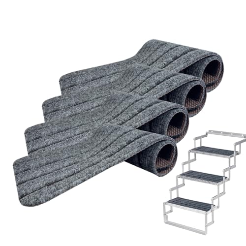 Alfombrilla para escalón de auto ideal para camping, cubrepeldaños seguro para viaje y hogar