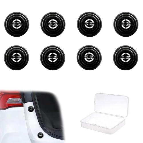 Image of WISKA 8Pcs Car Door Shock Absorber Protector Gasket Guard Pads Edge Stickers Accessories Compatible for Magnite, Qashqai, X-Trail, Juke, Micra, Terrano, Sunny, Kicks, Teana, Gravite