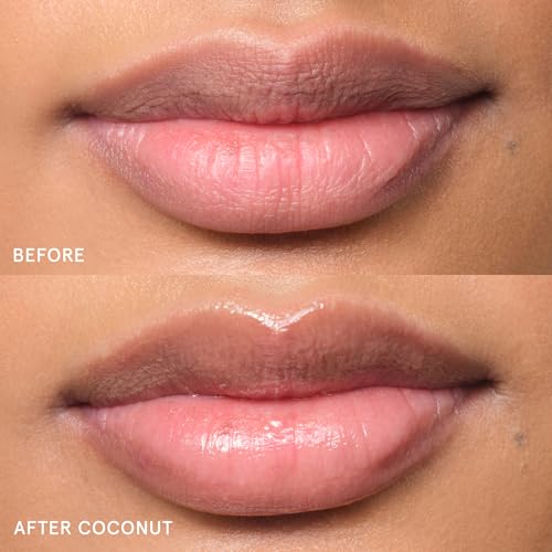 Image of Glossier Balm Dotcom Hydrating Lip Balm - Universal Salve, Up to 12Hr Moisture - Lanolin, Beeswax & Castor Oil for Dry Lips, Cuticles & Skin - Coconut, Clear Untinted, 15ml