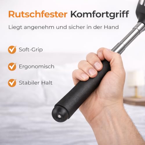 4x Rückenkratzer Teleskop: Breite Kratzhand als Massagegerät und Rückenkrauler 5
