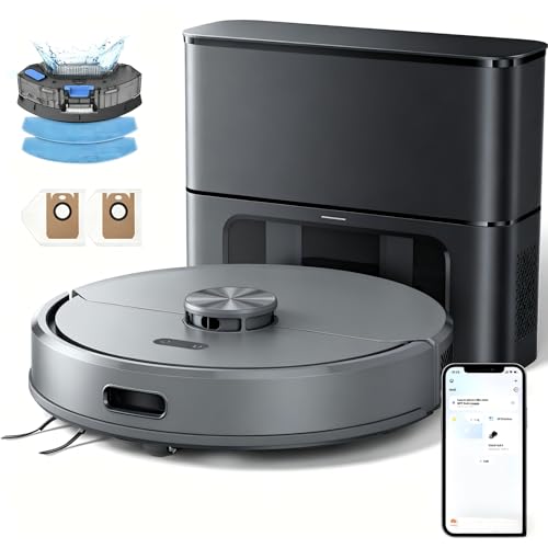 Image of Kilgone Robot Vacuum and Mop Combo, Tangle-Free Powerful Suction, Robotic Vacuum Cleaner - Alexa & App Scheduling, Long Runtime, Automatic Robot Vacuum Cleaners for Home