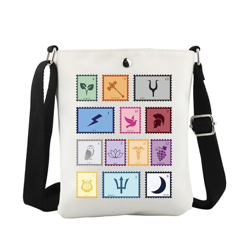 WCGXKO Percy Movie Gift Ancient Greek Inspired Crossbody Bag Greek Mythology Gifts Camp Half-Blood Charm Gift