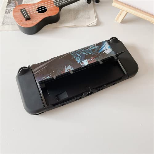 ENIFLY Cute Soft Shockproof Hatake Kakashi Dockable Cover Case Compatible with Nintendo Switch OLED,